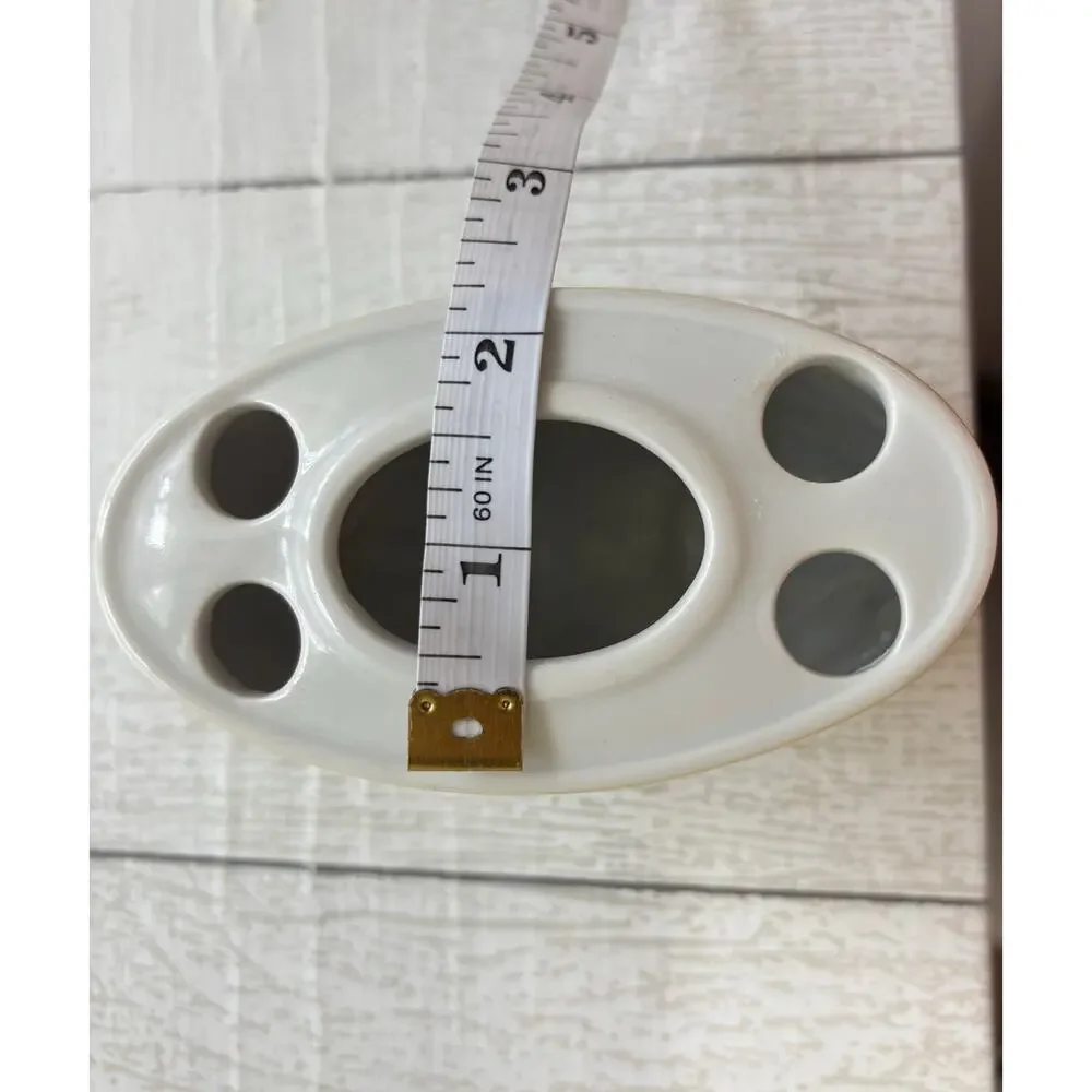 Porcelain Rose Bathroom Accessory 3 Piece Set